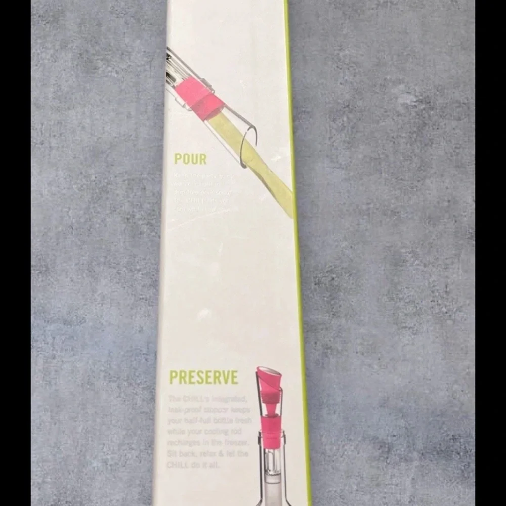 Wine Drink Saver Spout Bottle Stopper Chill Pour Preserve Pink Hostess Gift Bar - Picture 4 of 6